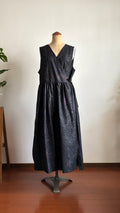44－＼美緒 -MIO-／大島紬カシュクールワンピース 身幅53cm 着丈119cm  証紙付き