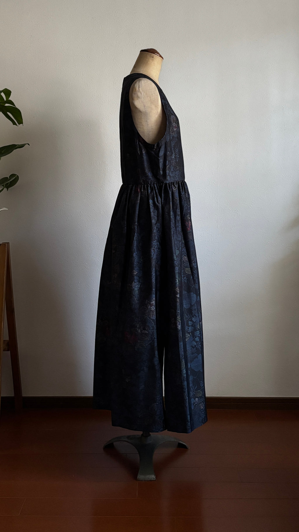 19－＼響 -HIBIKI-／大島紬カシュクールワンピース  身幅48cm  着丈121cm
