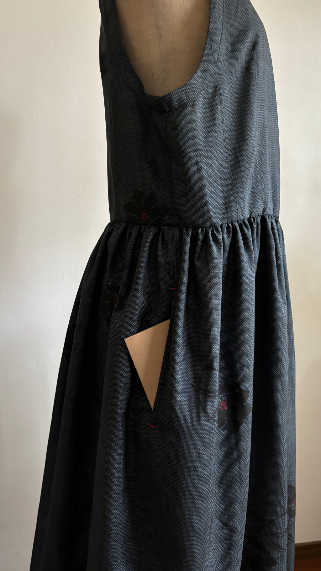 26－ ＼墨月灯り －SUMITSUKIAKARI－／ 身幅48cm  着丈120.5cm