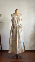 13－＼ 芙美 －FUMI－ ／大島紬カシュクールワンピース　身幅48cm  着丈118cm