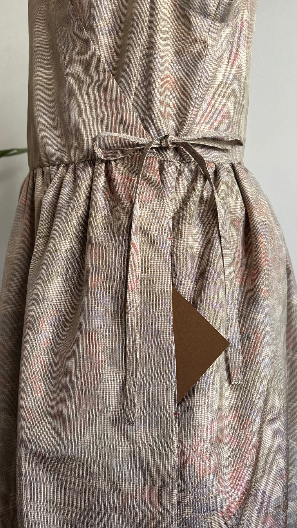 11－＼ 千花 －CHIKA－ ／大島紬カシュクールワンピース　身幅48cm  着丈115.5cm