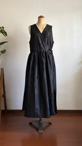 18－＼蝶子 -CHOUKO-／大島紬カシュクールワンピース  身幅48cm  着丈119cm